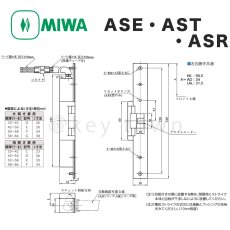 画像4: MIWA 【美和ロック】 AST ASR ASE  電気ストライク マンション共用玄関 DT33-42 片開き用 (4)