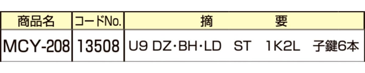 画像2: MIWA 【美和ロック】 取替シリンダー  [MIWA-MCY-208] Kシリーズ (2)