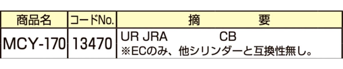 画像2: MIWA 【美和ロック】 取替シリンダー  [MIWA-MCY-170] Kシリーズ (2)