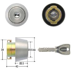 画像6: MIWA(美和ロック) PRシリンダー LAタイプ　鍵 交換 取替え MCY-204 LA LAMA DA シルバー ST ステンレス (6)