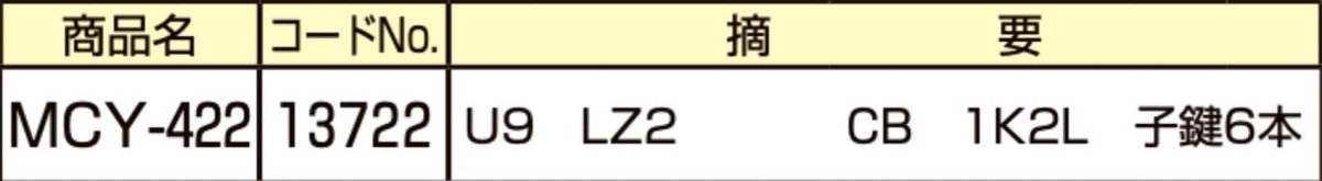 画像2: MIWA 【美和ロック】 取替シリンダー  [MIWA-MCY-422] Kシリーズ　 (2)