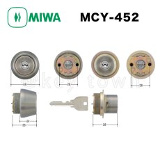 画像1: MIWA 【美和ロック】 取替シリンダー  [MIWA-MCY-452] Kシリーズ　 (1)