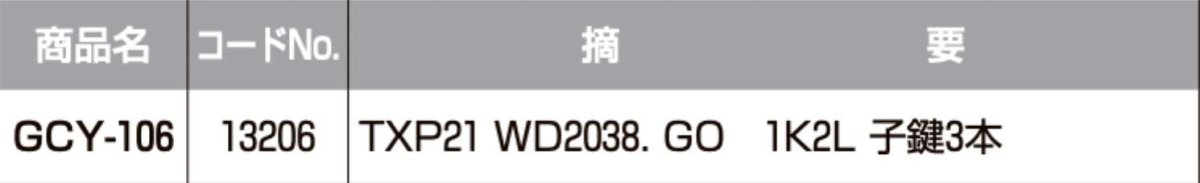 画像2: GOAL 【ゴール】 取替シリンダー  [GOAL-GCY-106] Kシリーズ　 (2)