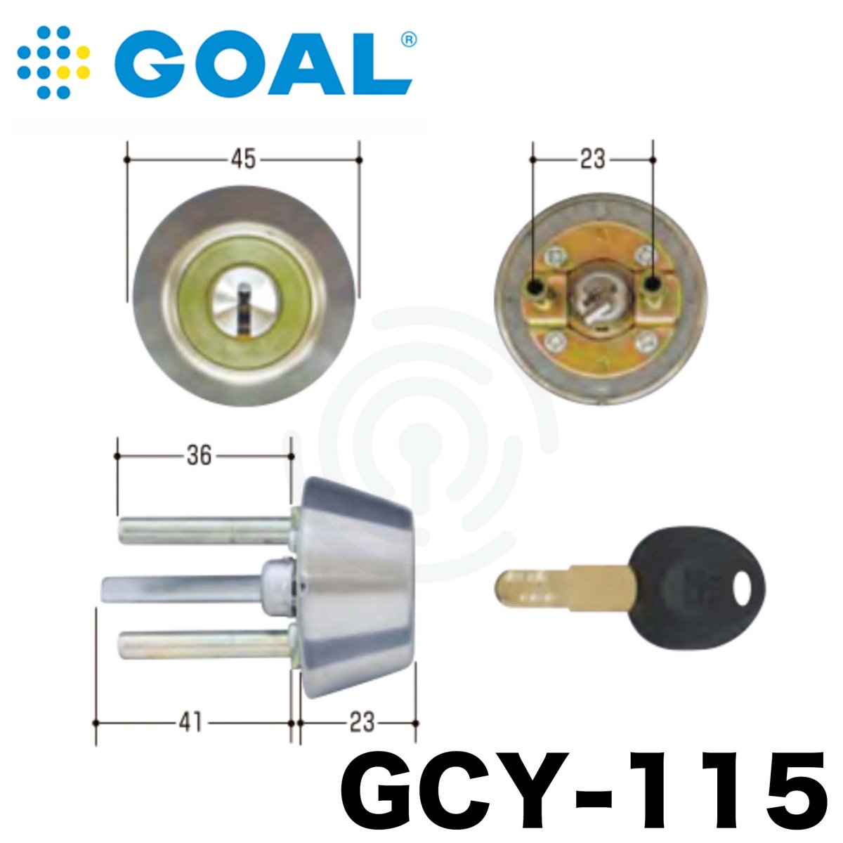 画像1: GOAL 【ゴール】 取替シリンダー  [GOAL-GCY-115] Kシリーズ　 (1)