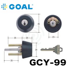 画像1: GOAL 【ゴール】 取替シリンダー  [GOAL-GCY-99] Kシリーズ　 (1)