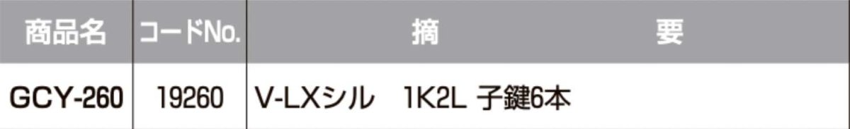 画像2: GOAL 【ゴール】 取替シリンダー  [GOAL-GCY-260] Kシリーズ　 (2)