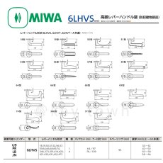 画像5: MIWA 【美和ロック】 高級レバーハンドル錠  [MIWA-6LHVS] 交換用 (5)
