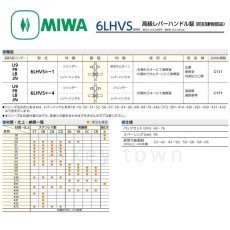 画像3: MIWA 【美和ロック】 高級レバーハンドル錠  [MIWA-6LHVS] 交換用 (3)