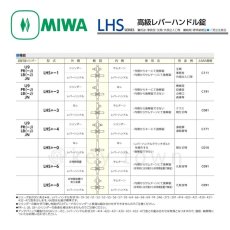 画像4: MIWA 【美和ロック】 高級レバーハンドル錠  [MIWA-LHS] 交換用 (4)