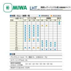 画像5: MIWA 【美和ロック】 高級レバーハンドル錠  [MIWA-LHT] 交換用 (5)