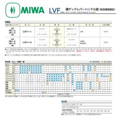 画像2: MIWA 【美和ロック】 鎌デッドレバーハンドル錠  [MIWA-U9LVF33-1] 交換用 (2)