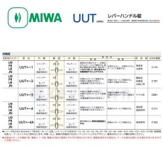 画像3: MIWA 【美和ロック】 レバーハンドル  [MIWA-UUT] U9UUT51-1型 (3)