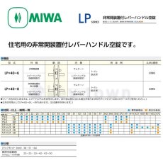 画像2: MIWA 【美和ロック】 レバーハンドル  [MIWA-LP] LP2040-8型 (2)