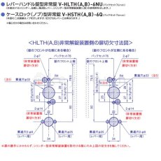 画像8: GOAL 【ゴール】非常錠[GOAL-HLTH]V-HLTH-6NU  レバーハンドル型自動施錠錠 (8)