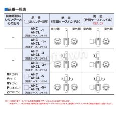 画像3: GOAL 【ゴール】ケースハンドル錠[GOAL-AHC]V-AHC  (3)