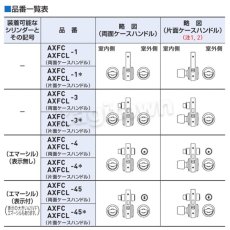 画像3: GOAL 【ゴール】ケースハンドル錠[GOAL-AXFC]V-AXFC 両面ケースハンドル (3)