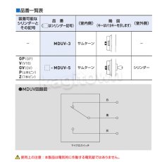 画像3: GOAL 【ゴール】スイッチ付面付本締錠[GOAL-MDUV]V-MDUV-5 (3)