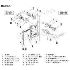 画像2: WEST 【ウエスト】レバーハンドル交換方法 (2)