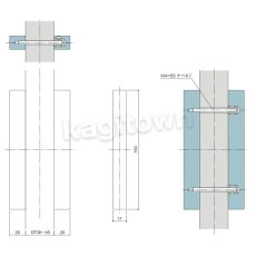 画像3: WEST 【ウエスト】戸引手[WEST-435]Agaho pull 435 Flush Pull  (3)