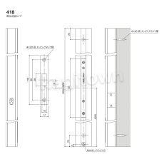 画像3: WEST 【ウエスト】戸引手[WEST-418]Agaho pull 418/Lock up Flush Pull  (3)