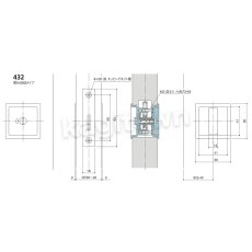 画像4: WEST 【ウエスト】戸引手/間仕切錠[WEST-432]Agaho pull 432 Flush Pull/Lock up  (4)