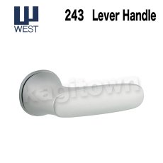 画像1: WEST 【ウエスト】レバーハンドル[WEST-243]3sd-zero 243 Lever Handle　外装　バックセット64mm (1)