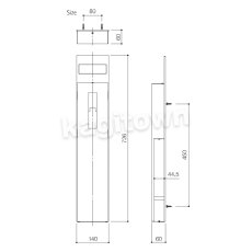 画像3: WEST 【ウエスト】玄関ユニット[WEST-10W type2]10W for ALC Entrance Unit パネルのみインターホン付属なし (3)