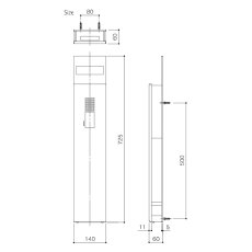 画像2: WEST 【ウエスト】玄関ユニット[WEST-10W]10W for ALC Entrance Unit パネルのみインターホン付属なし (2)