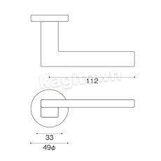 画像4: WEST 【ウエスト】レバーハンドル[WEST-EntranceDoor 230/330S Lever Handle]230/230S Lever Handle (4)