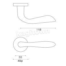 画像4: WEST 【ウエスト】レバーハンドル[WEST-EntranceDoor 204/204S Lever Handle]204/204S Lever Handle (4)