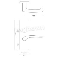 画像3: WEST 【ウエスト】レバーハンドル[WEST-EntranceDoor 160A Lever Handle]160A Lever Handle (3)