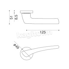 画像4: WEST 【ウエスト】レバーハンドル[WEST-EntranceDoor 256/256S Lever Handle]256/256S Lever Handle (4)