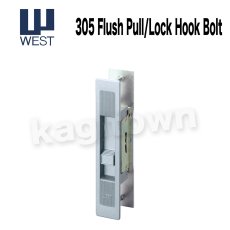画像1: WEST 【ウエスト】引戸錠/召し合わせ[WEST-General Products 305 Flush Pull/Lock Hook Bolt]305 Flush Pull/Lock Hook Bolt (1)