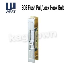 画像1: WEST 【ウエスト】引戸錠/召し合わせ[WEST-General Products 306 Flush Pull/Lock Hook Bolt]306 Flush Pull/Lock Hook Bolt (1)