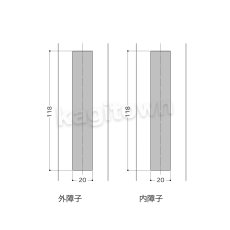 画像3: WEST 【ウエスト】引戸錠/召し合わせ[WEST-General Products 309 Flush Pull/Lock Hook Bolt]309 Flush Pull/Lock Hook Bolt (3)