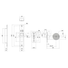 画像2: WEST 【ウエスト】引戸錠/フラッシュプル[WEST-General Products 423 Flush Pull/Lock up]423 Flush Pull/Lock up (2)