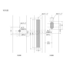 画像3: WEST 【ウエスト】引戸錠/戸先鎌錠[WEST-General Products 403 Flush Pull/Lock up]403 Flush Pull/Lock up (3)