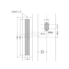 画像3: WEST 【ウエスト】引戸錠/戸先鎌錠[WEST-General Products 402 Flush Pull/Lock up]402 Flush Pull/Lock up (3)