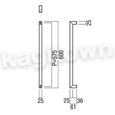 画像3: UNION【ユニオン】G1256-26-113[ドアハンドル]押し棒 1セット（内外）G1256-26-116 (3)