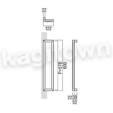 画像3: UNION【ユニオン】T1263-01-991-L600[ドアハンドル]押し棒（内外）T1263-02-991-L600 (3)