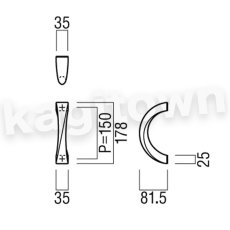 画像4: UNION【ユニオン】G1155-15-252 ドアハンドル]押し棒（内外）G1155-15-268/G1155-15-295 (4)
