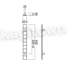 画像3: UNION【ユニオン】G1192-25-038 ドアハンドル]押し棒（内外）G1192-25-101 (3)