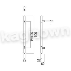 画像2: UNION【ユニオン】G1236-03-993 ドアハンドル] 押し棒（内外） (2)