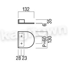 画像2: UNION【ユニオン】G215-25-101 ドアハンドル] 押し棒（内外） (2)