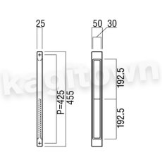 画像2: UNION【ユニオン】G2401-26-039[ドアハンドル] 押し棒（内外） (2)