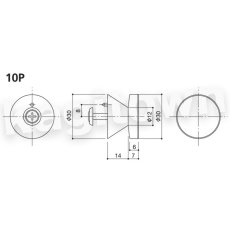 画像2: WEST 【ウエスト】ファニチャーノブ[WEST-10P]Agaho basis 10P Furniture Knob (2)