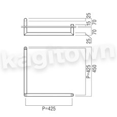 画像2: UNION【ユニオン】PRE-G300-01[ドアハンドル] 押し棒（内外）サニタリー (2)