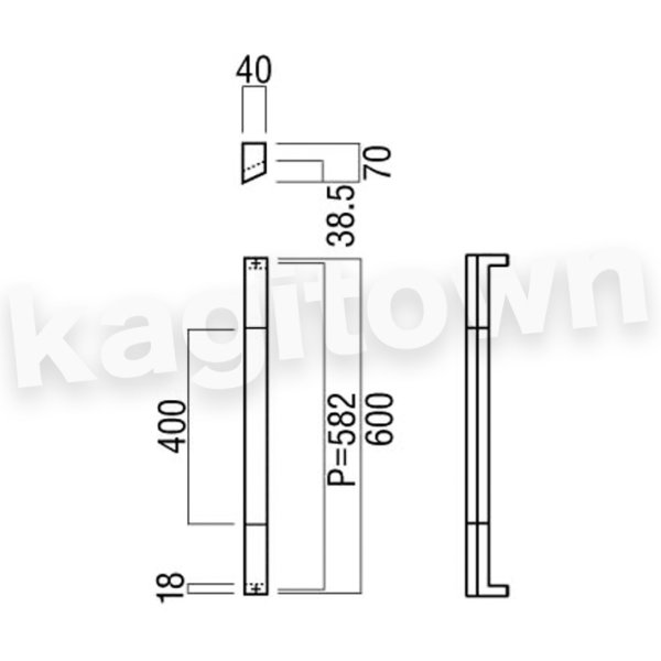 電子バンドネオン　BANDOLICA AT-1 Troilo 左右　バンドリカ UNION【ユニオン】G3078-01-024-L600[ドアハンドル] 押し棒（内外）