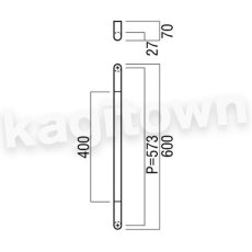 画像2: UNION【ユニオン】G3267-01-034[ドアハンドル] 押し棒（内外） (2)