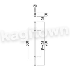 画像2: UNION【ユニオン】G3321-35-151[ドアハンドル] 押し棒（内外） (2)